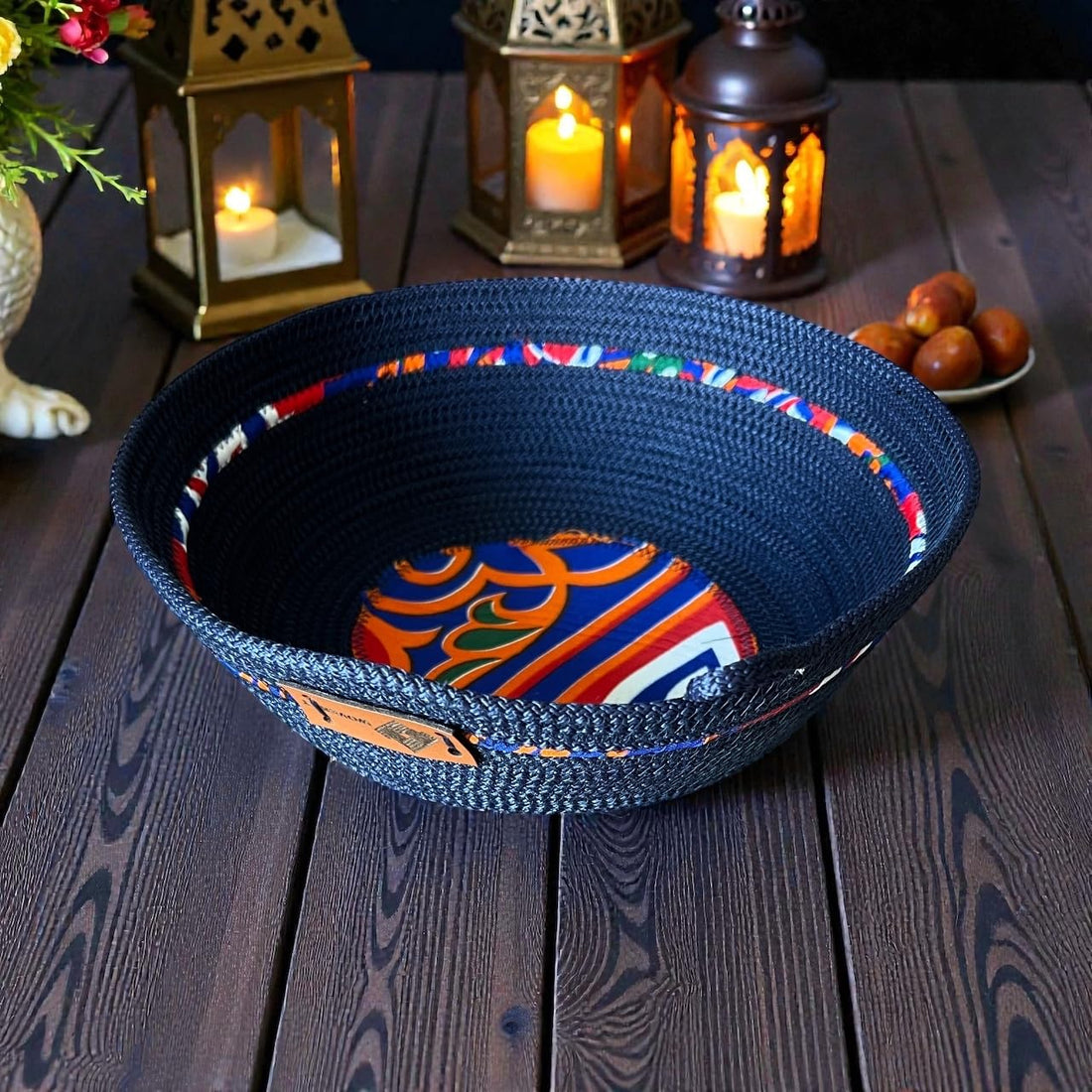 Ramadan Bread Basket,(10×27×10),from woven it