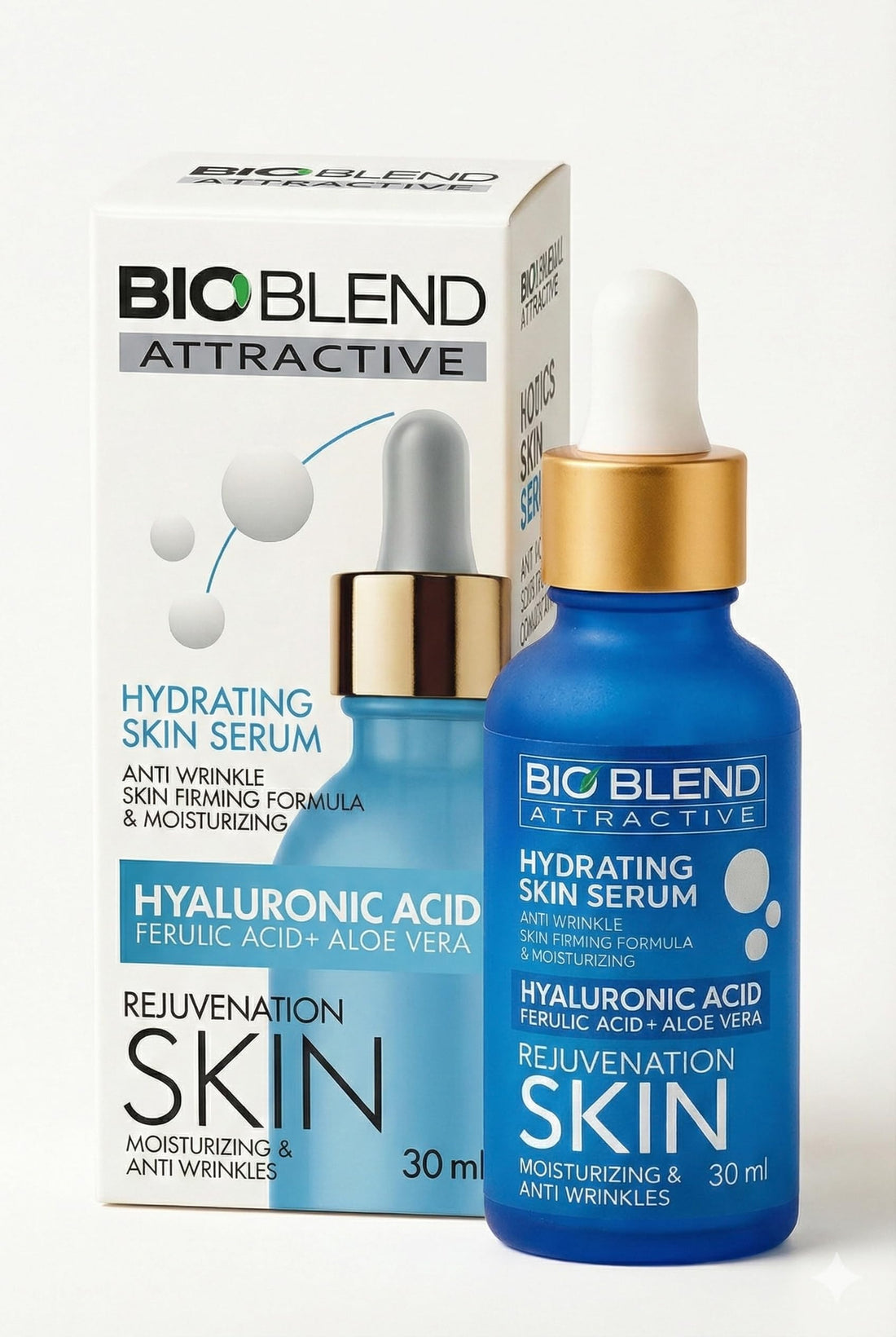 2% Hyaluronic Acid Hydrating Face Serum with Ferulic Acid & Aloe Vera – Anti-Wrinkle, Firming & Hydrating – 30ml