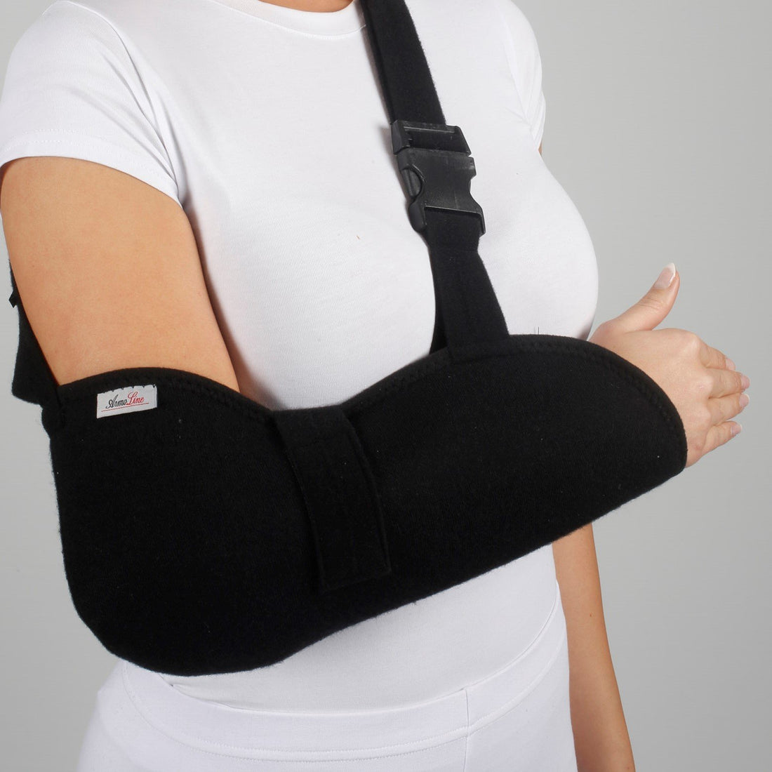 ArmoLine Deluxe Arm Sling for Shoulder Injury Sling for Arm Support Rotator Cuff Torn for Broken Wrist Dislocated Shoulder Immobilizer Support Injuries Elbow for Men & Women Breathable (S)