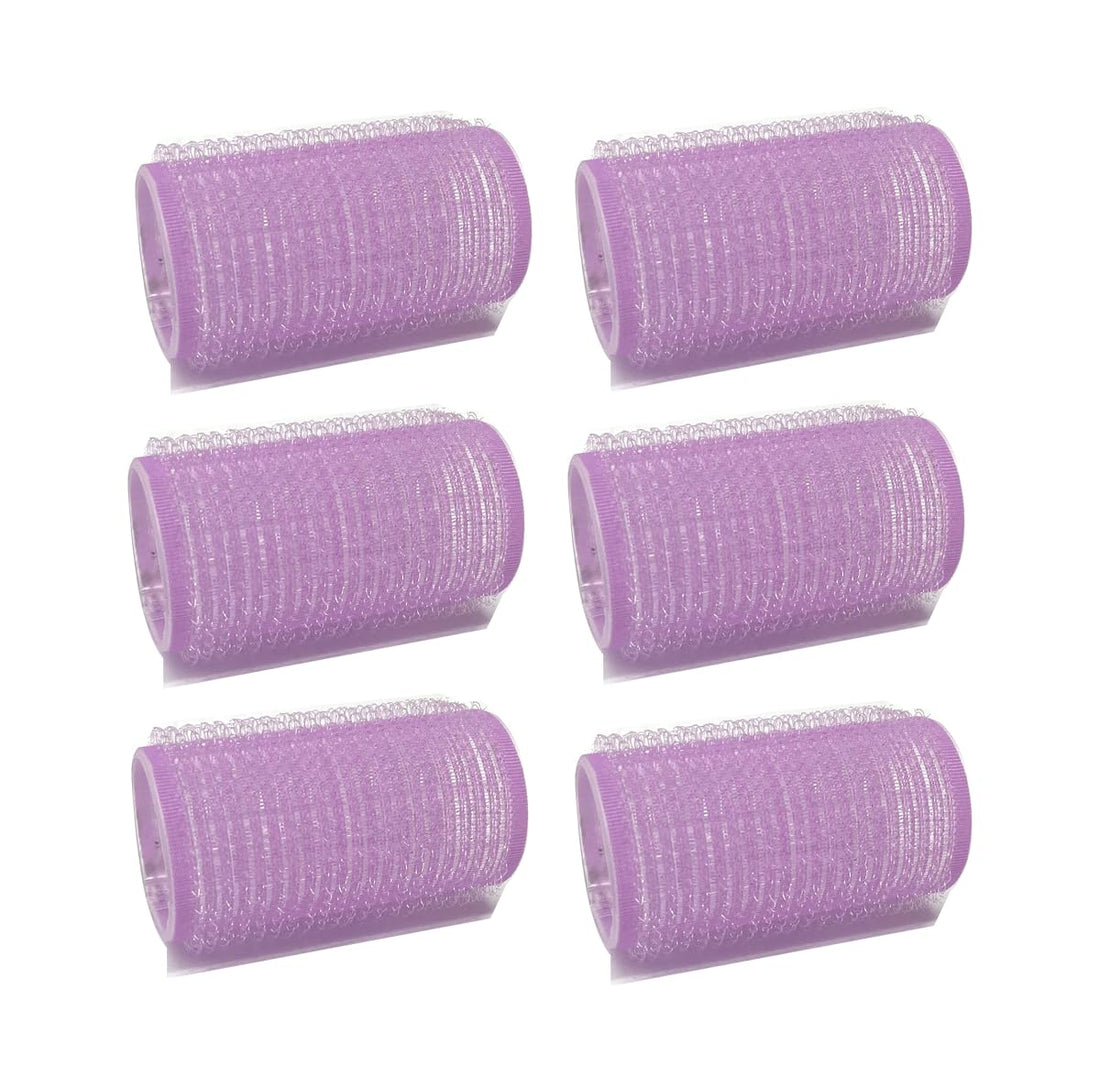 Small Self-Grip Hair Curlers Rollers for Salon & Home Styling, 6-Piece Set