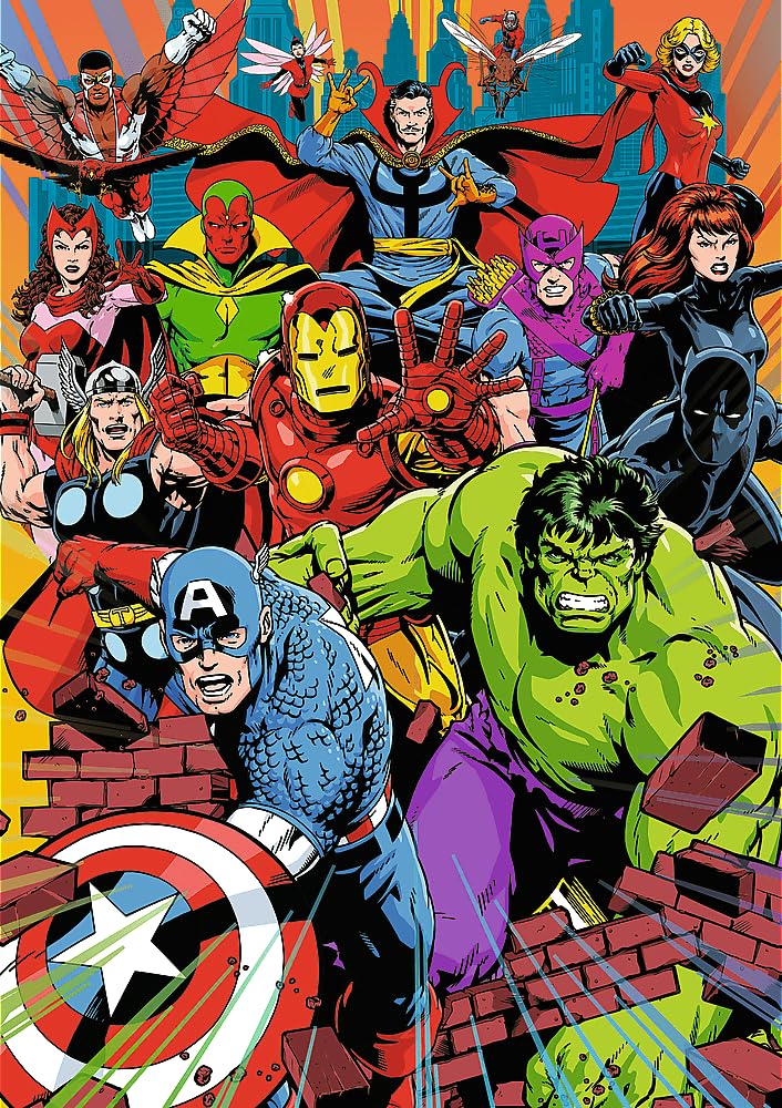 Puzzles - "1000 Premium Plus" - Marvel Heroes_FSC Mix 70% / Marvel Heroes