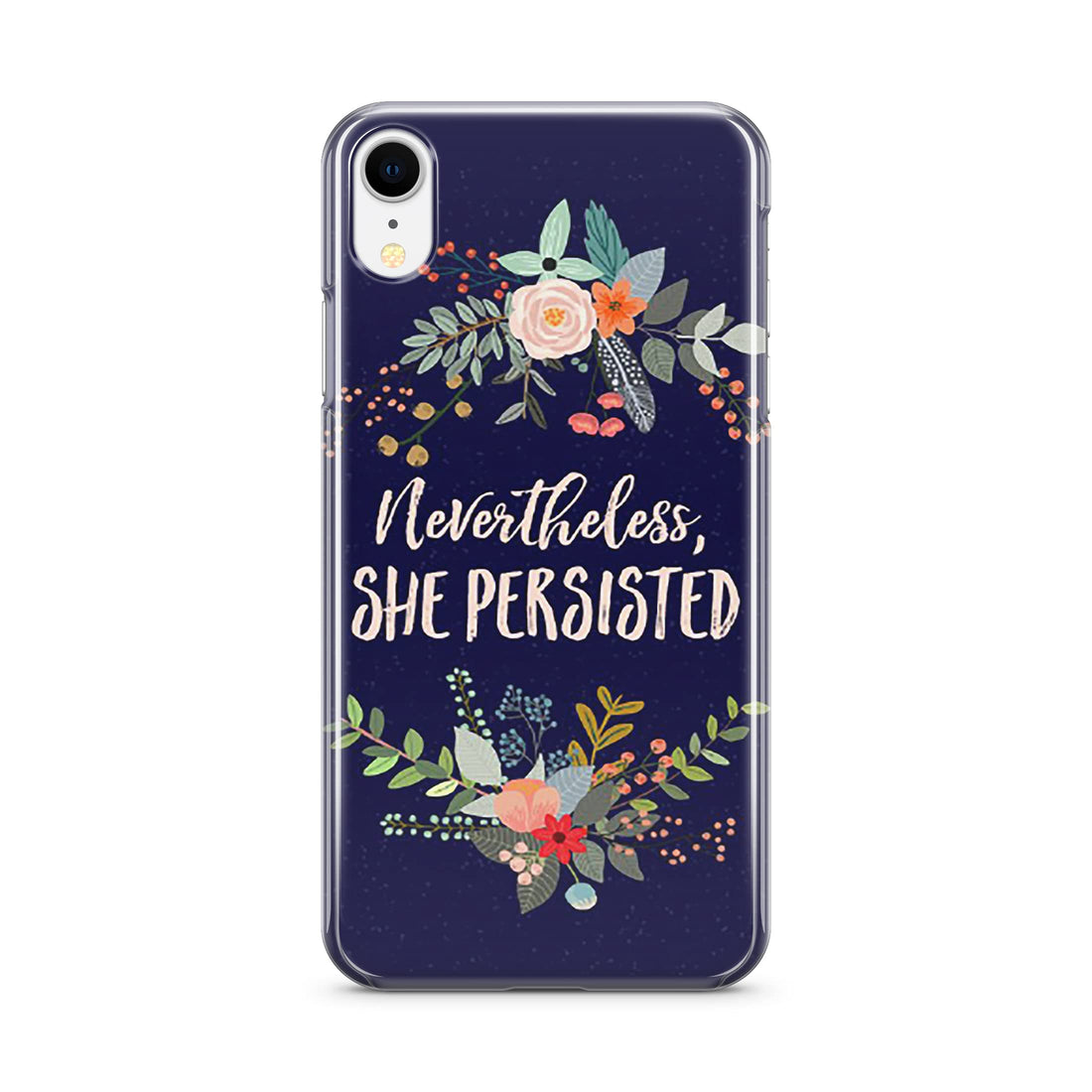 Silicon Back Cover She Presisted For iPhone XR - Multi Color , 2725608730361