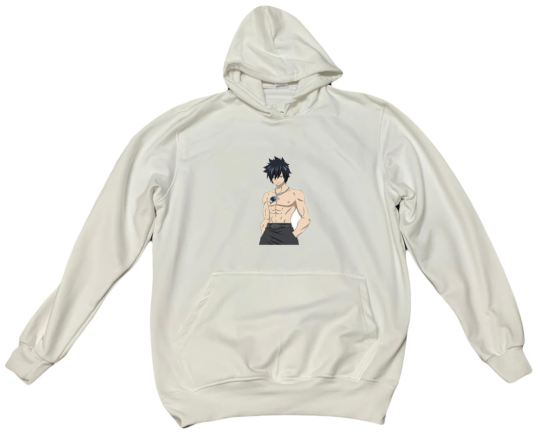 Japaneses anime fairy Erza tail Natsu lucygray hoodie 8 (M)