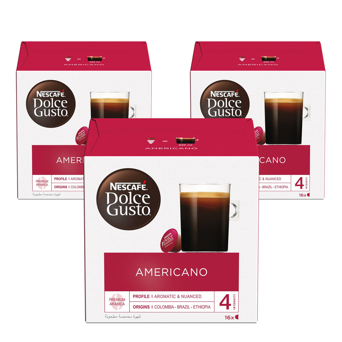 NESCAFÉ DOLCE GUSTO Americano American Coffee Capsules (48 Capsules, 48 Cups)