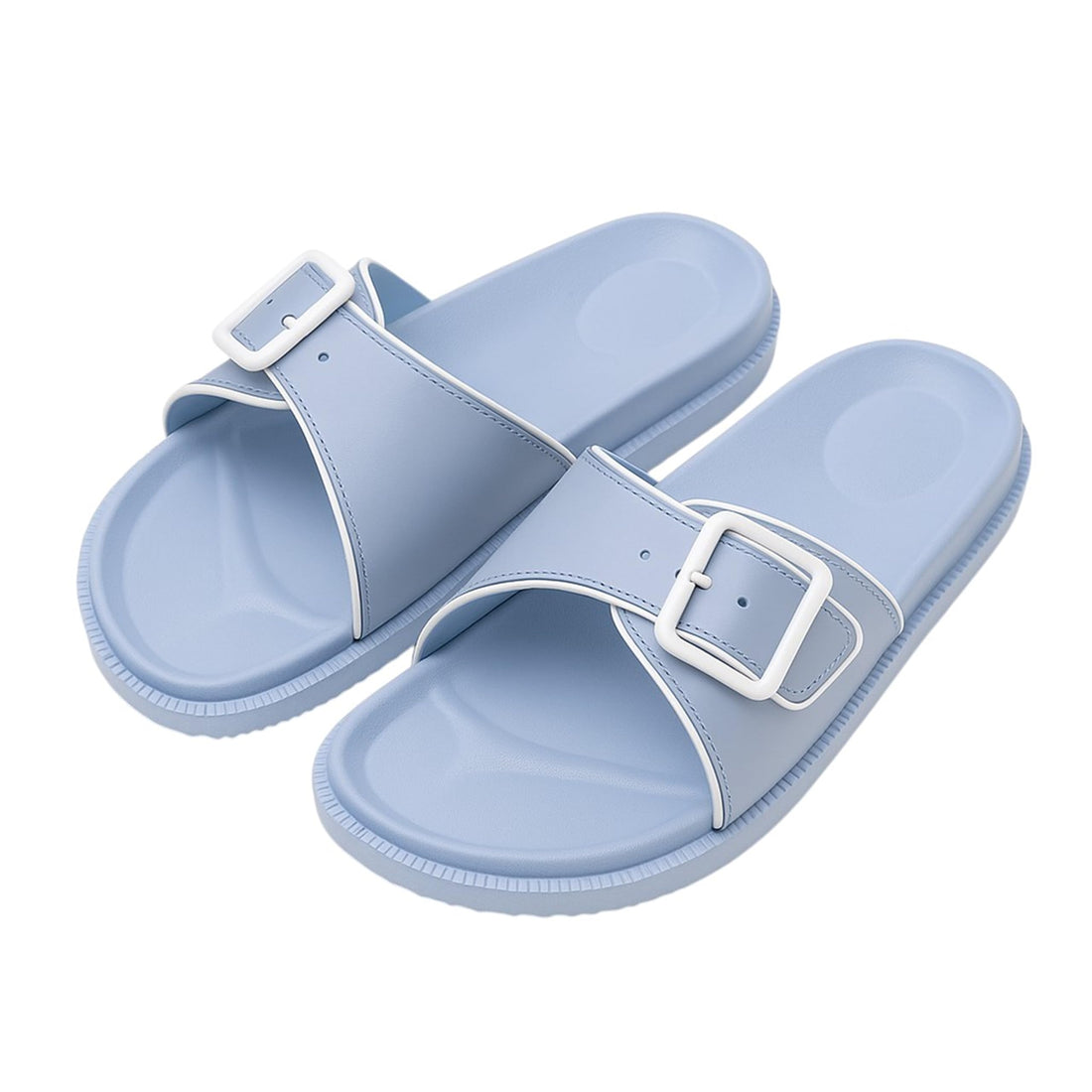Roomba Light Bath Sandals, Lightweight Summer Women Slippers with Adjustable Buckle – Comfortable Walking Indoor and Outdoor, Waterproof and Non-Slip