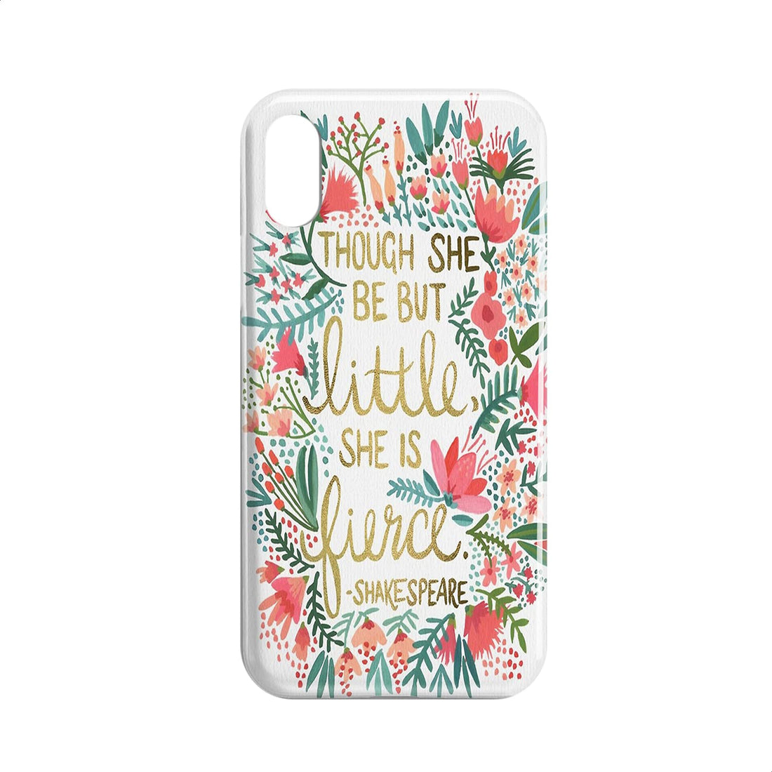 Tough She Be But Little She Is Fierce Mobile Cover For iPhone XS Max - Multi Color