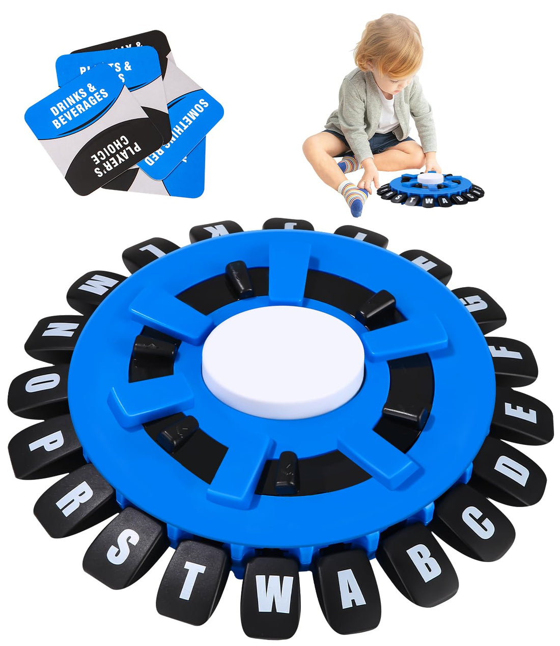 Bixury Think Words Game Word Game, Words Storm Game with Letters Press on Time, Letter Game Word Game, Think Words Game, Board Games for Children and Adults