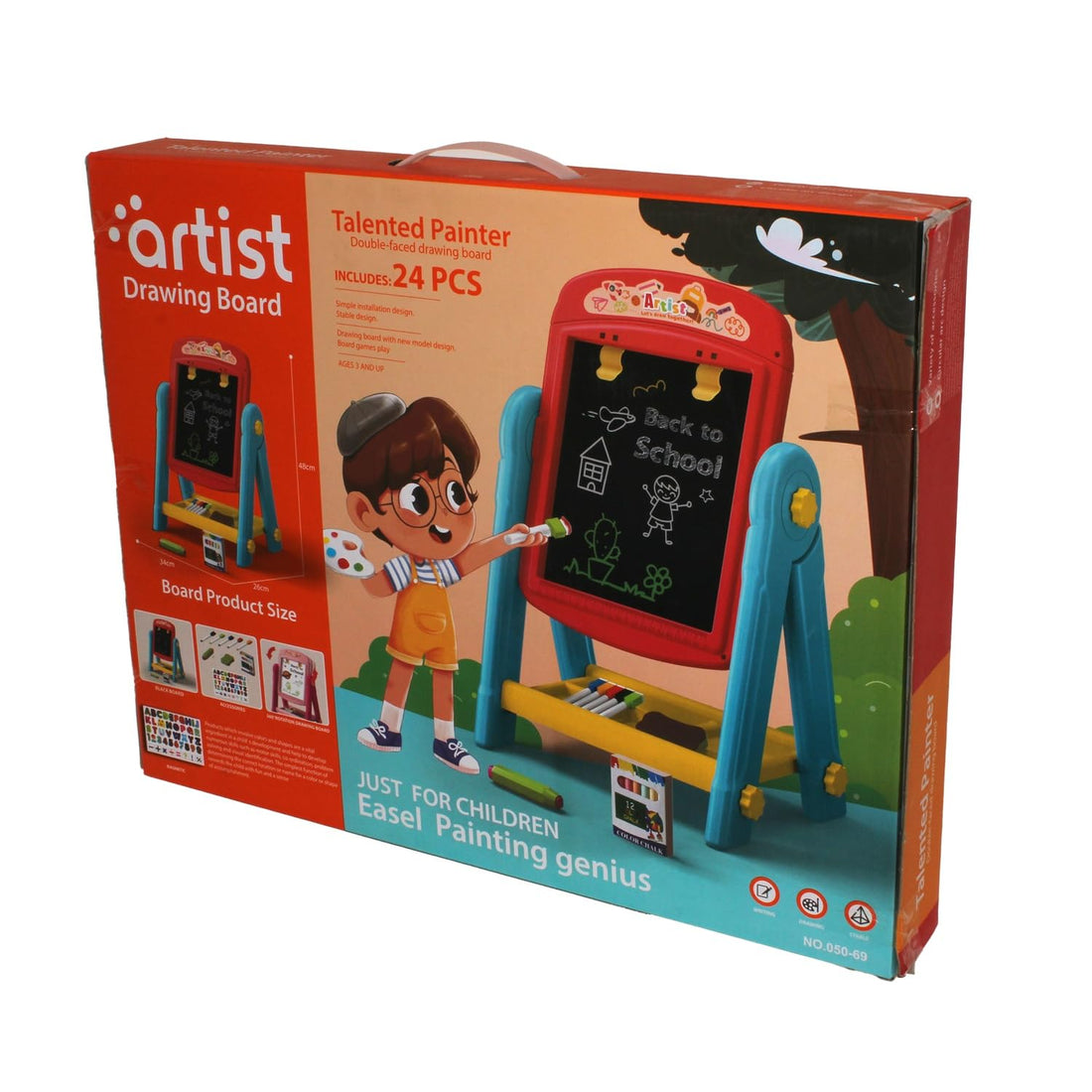 Artist Drawing Board with 24 PCS & Accessories