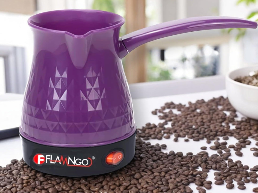 Flamingo Turkish Coffee Pot, 350 Watt, 0.5 Liter (Purple)