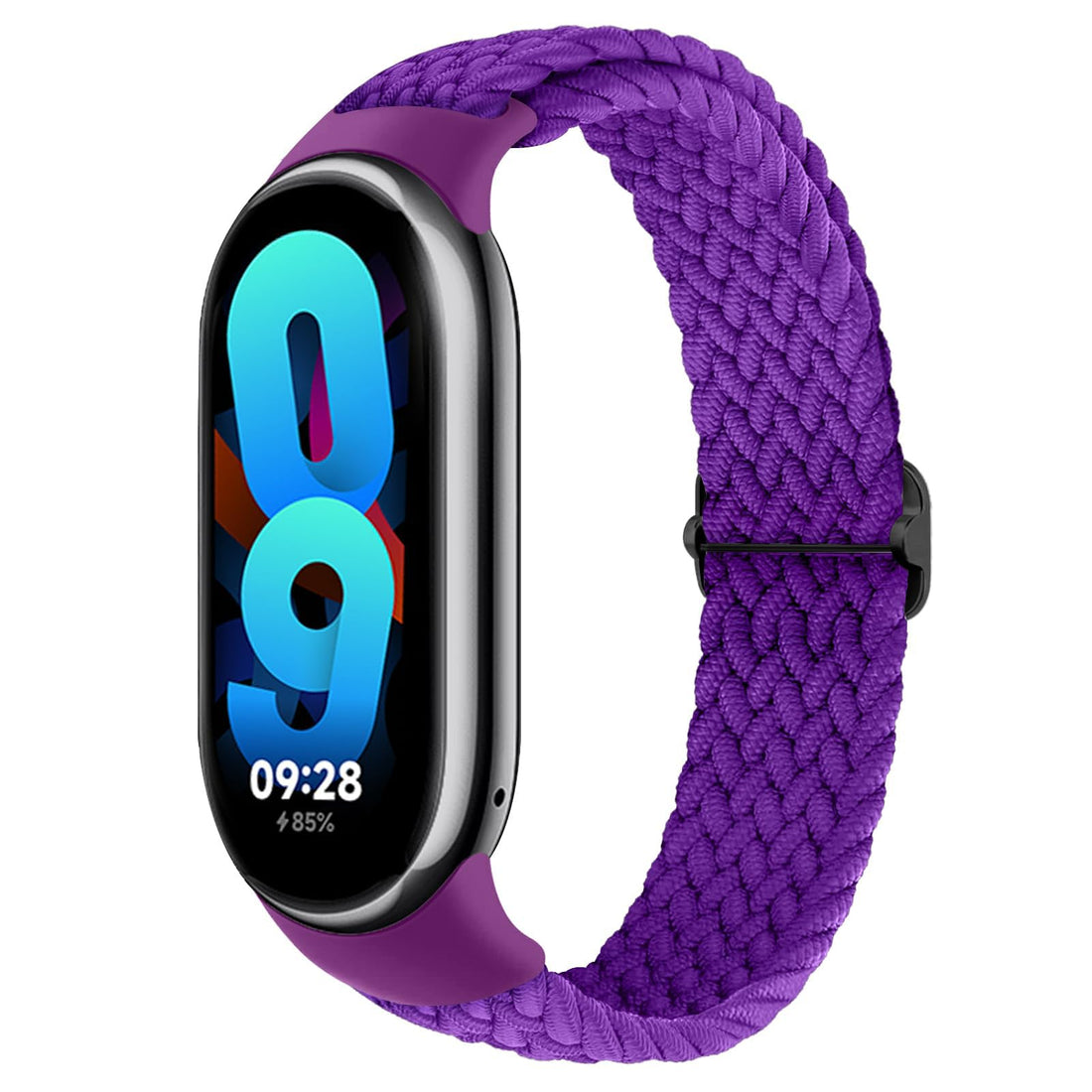 Dl3 Mobilak Compatible with Xiaomi Mi Band 10/9/8 strap, Braided Solo Loop for Nylon Elastic Adjustable Replacement Wristband Compatible with Xiaomi Smart Band 8/9/10