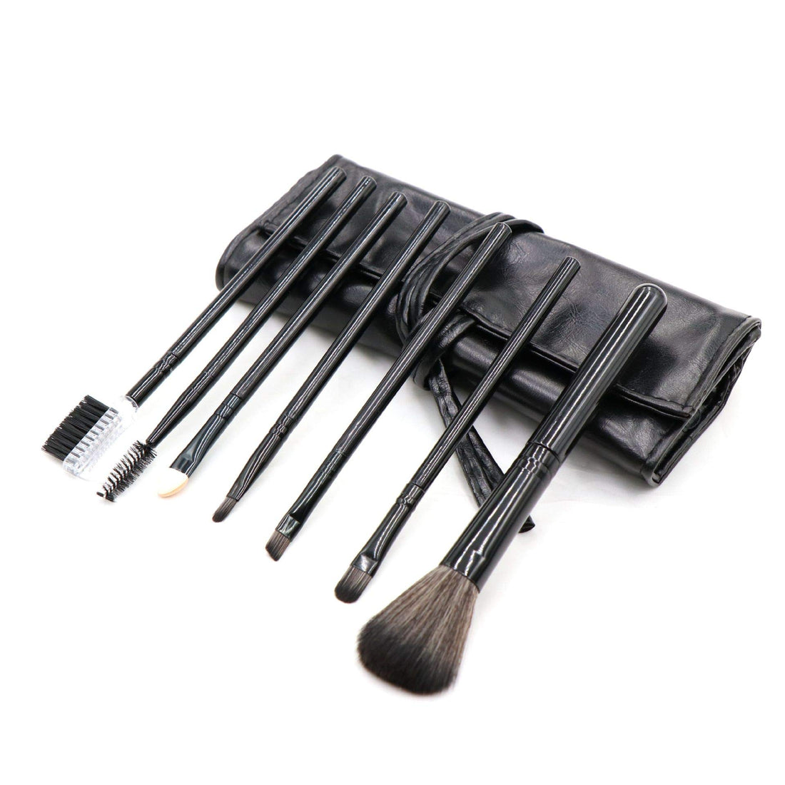 7pcs Makeup Brushes Premium Synthetic Kabuki Cosmetic Makeup Brush Set-Black