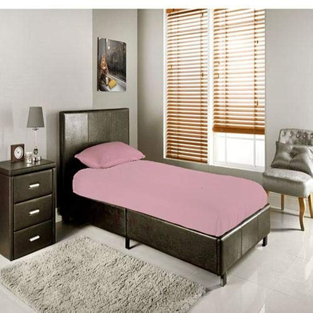 Tigers Trade Lines Fitted Bed Sheet Set (2 Pieces -Single)