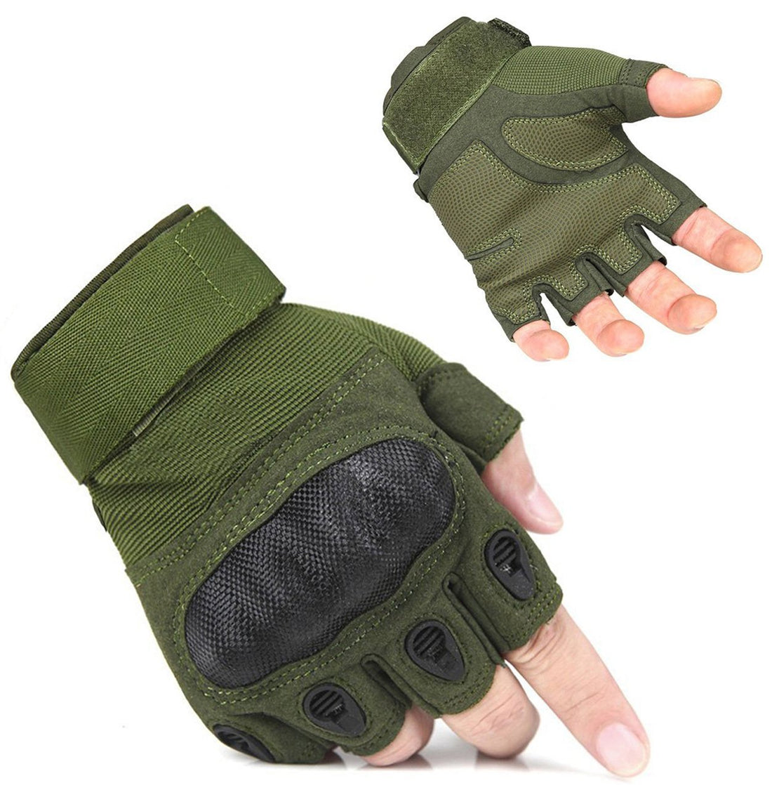 HASAGEI FreeMaster Men's Half-finger Fingerless Outdoor Sports Working Gloves Camping Hiking Cross Country Bike Cycling Cross Country Gloves