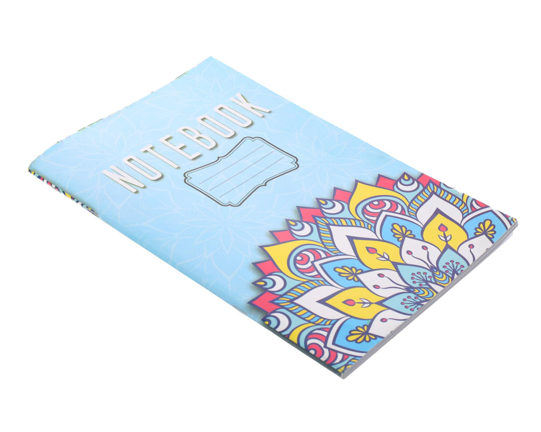 Extra Line University Notebook Stapled English 60 Sheets Peacock Design Coated Cover A4