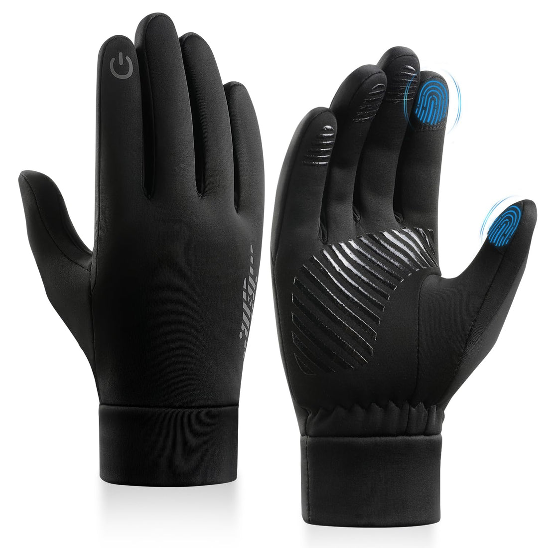 Winter Gloves Men Women Touchscreen Thermal Waterproof Windproof Cold Weather Warm Gloves Anti-Slip for Running Cycling Hiking Driving Biking Snow Ski Outdoor Activities