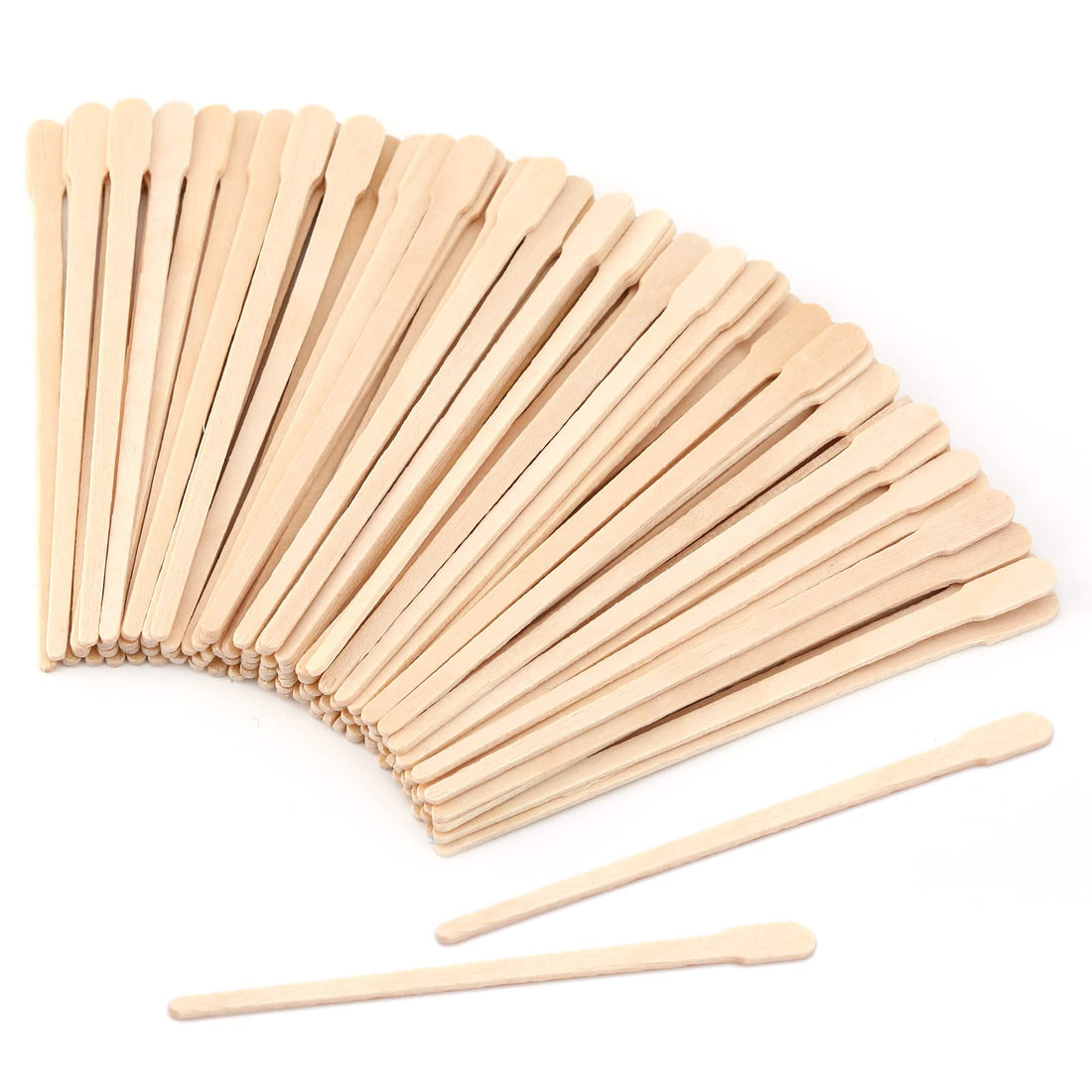 100 Pieces Eyebrow Wax Sticks, Face Wax Strips, Small Wax Spatulas Wooden Wax Sticks for Face Eyebrows Leg Small Hair Removal Sticks