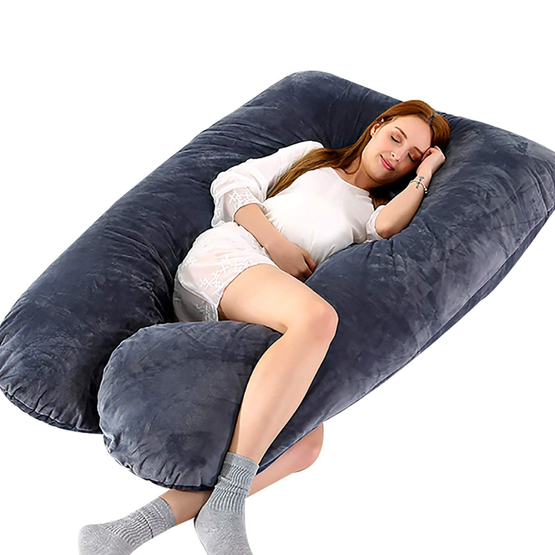 Moro Moro 3 Pregnancy Pillow Body Support Pillow 140X70Cm Maternity Pillow Pregnant Women's Back Hips Legs Sleeping And Feeding (Color : Black)