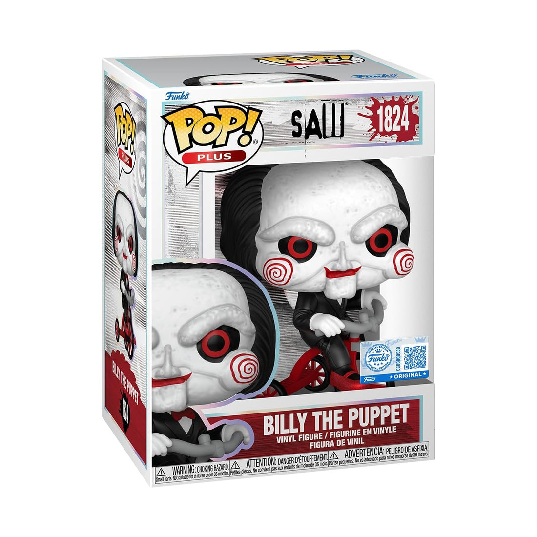 Funko Pop! Plus: Saw - Billy The Puppet - Amazon Exclusive - Collectable Vinyl Figure - Gift Idea - Official Merchandise - Toys for Kids & Adults - Horror Fans - Model Figure for Collectors