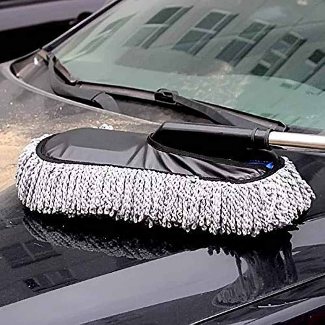 Microfiber Flexible Duster for Car Wash Or Polish Interior and Exterior Car Cleaning Accessories Microfiber Dry Or Wet for Home Kitchen Office Cleaning Brush with Expandable Handle