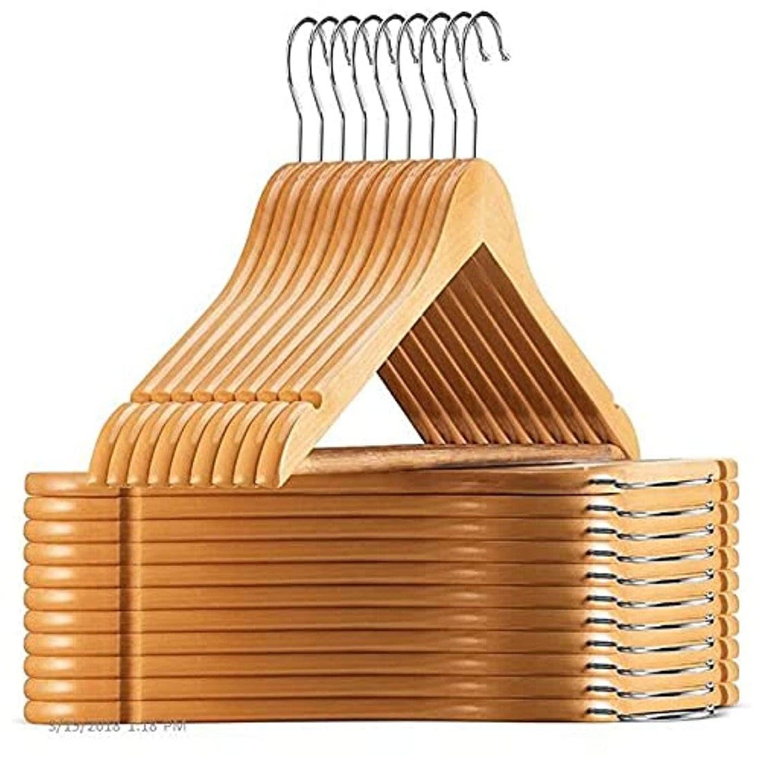 Wood clothes hanger 24 pieces