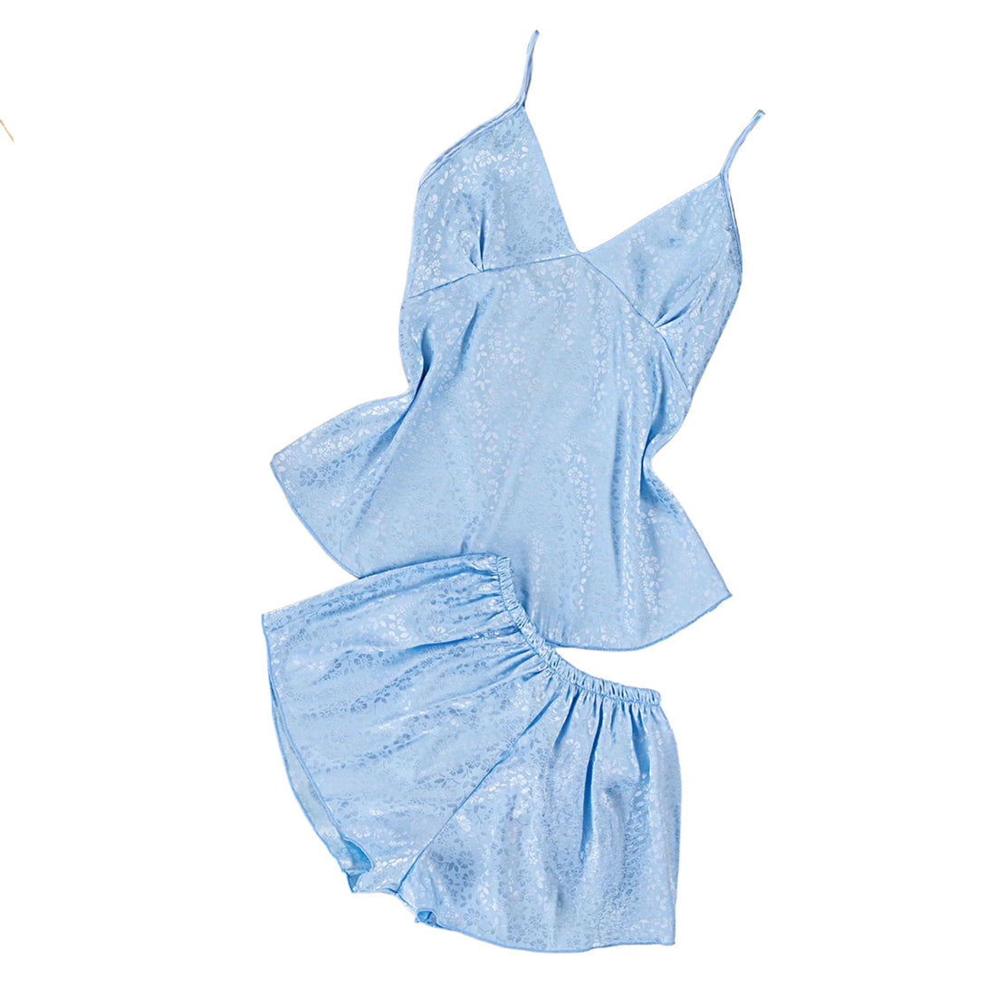 2 Piece Hot Short & Tankless Top Lingerie Set Women Silk Pajamas One Size 50K to 80K (NO:3031)