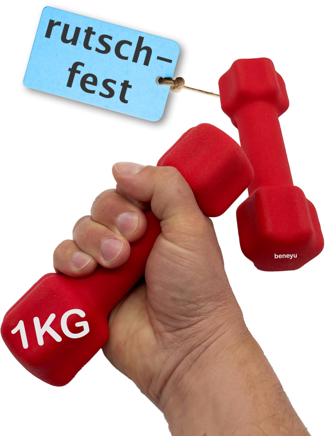 Neoprene Dumbbell Set 2 x 1 kg - Dumbbells Set - Dumbbells - Dumbbell Set - Gymnastic Dumbbells - Dumbbell Set - Dumbbell
