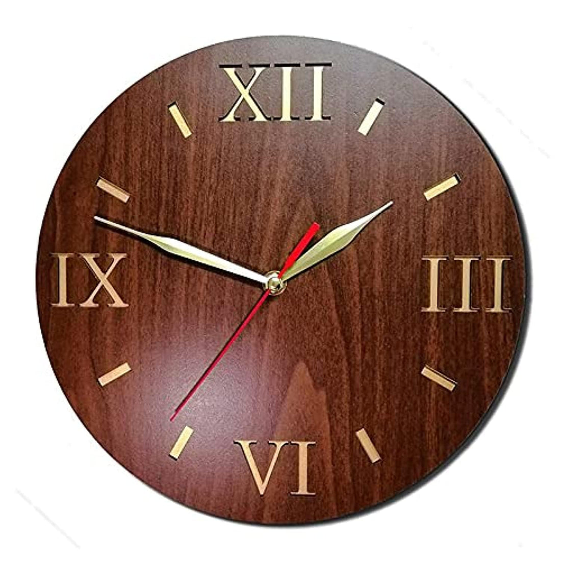 Wood Wall Clock - Brown