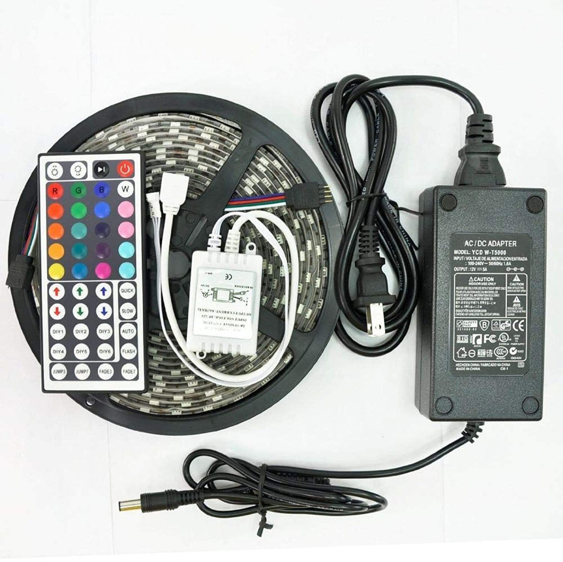 5050 Rgb Led Strip Light With Ir Remote