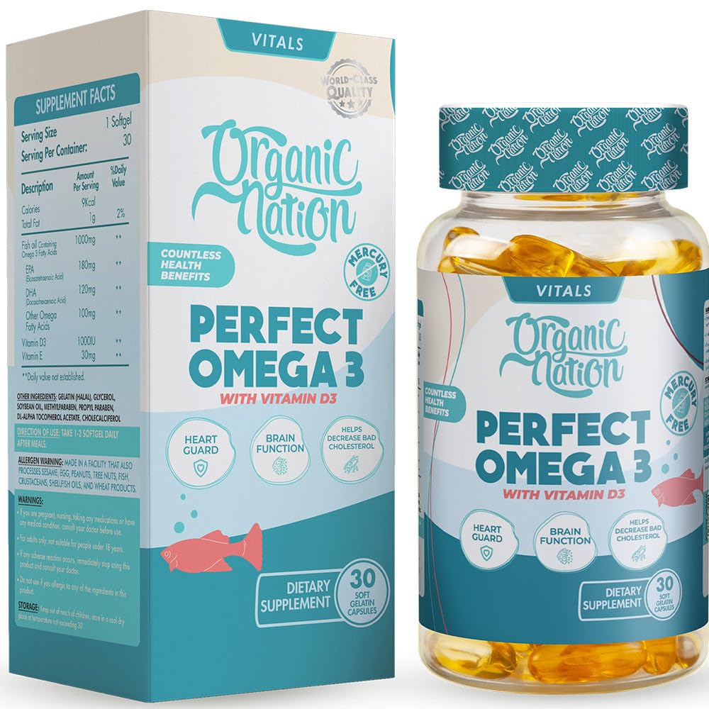 Organic Nation Perfect Omga3-30Serv.-30 Capsules