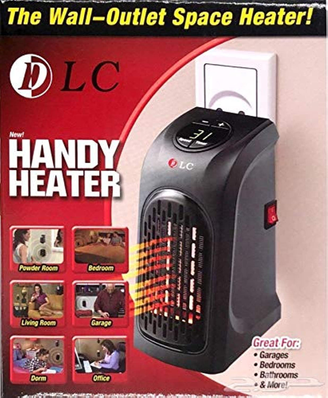 DLC The Wall Outlet Space Handy Heater 400W
