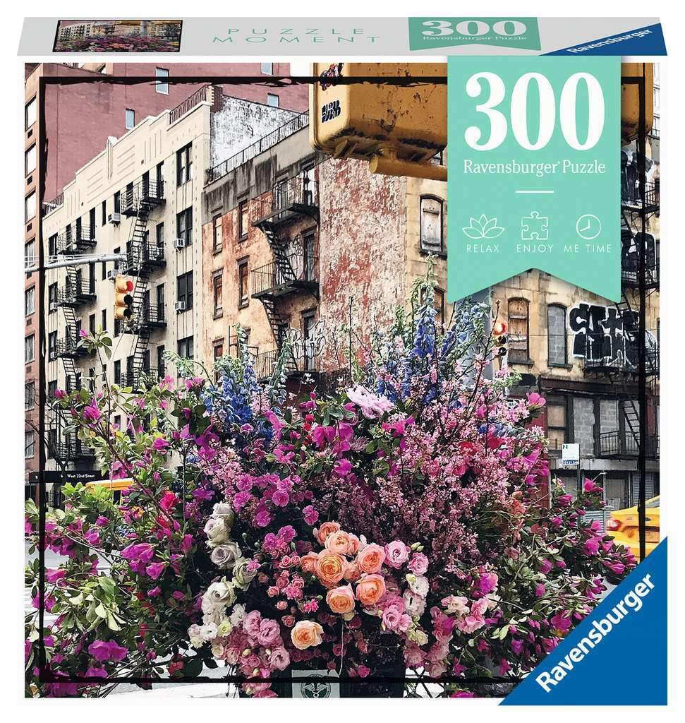 Ravensburger Flowers in New York 300 Piece Jigsaw Puzzles for Adults & Kids Age 14 Years Up - America