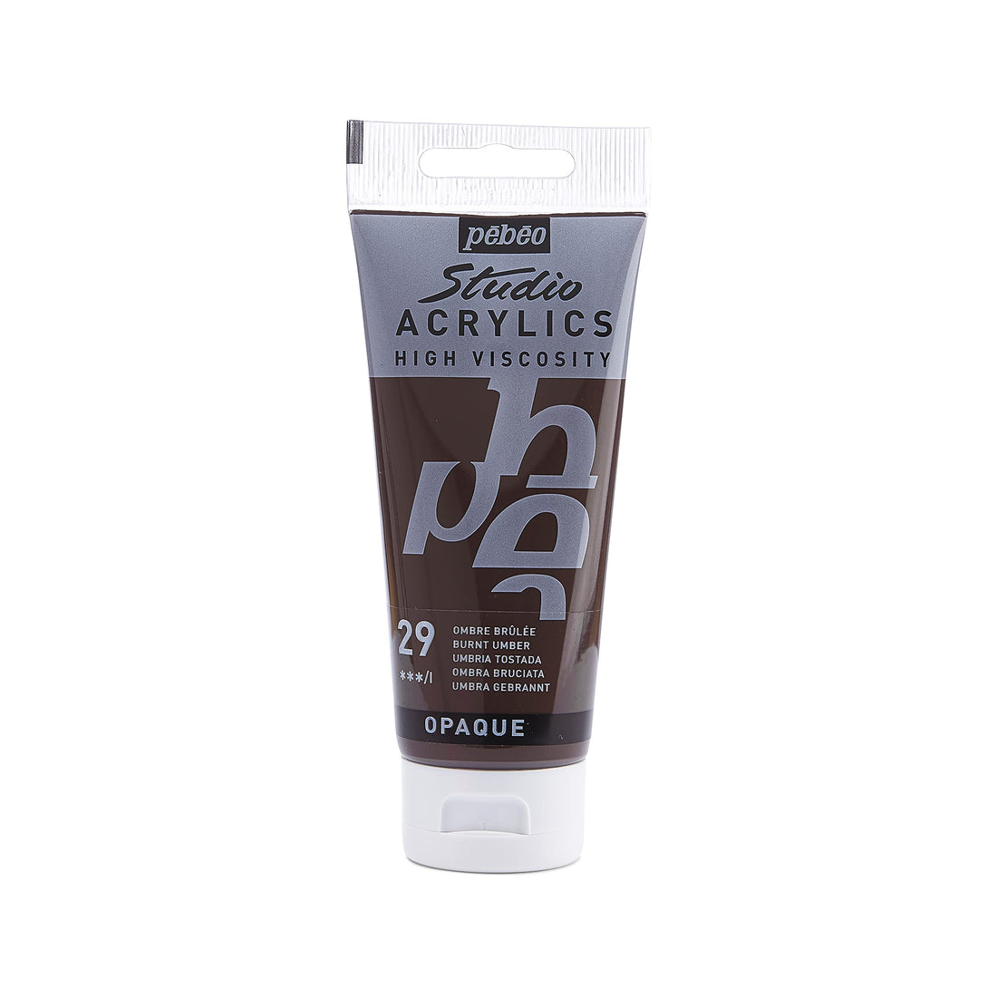 Pebeo - Acrylic Fine Studio Acrylics - Burnt Umber - Burnt Umber 100ml/3.38oz