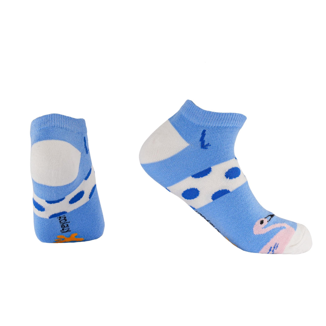 Kheyoot flamingo printed calf socks For Women 60263-P