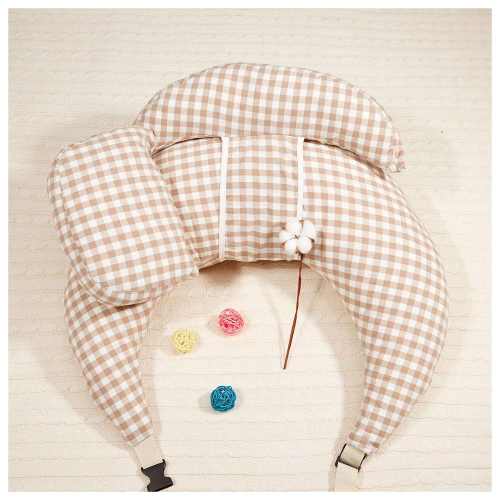 Baby Nursing Pillows Maternity Newborn U-Shaped Breastfeeding Pillow for Baby Infant Cotton Feeding Waist Cushion Pillows,Beige