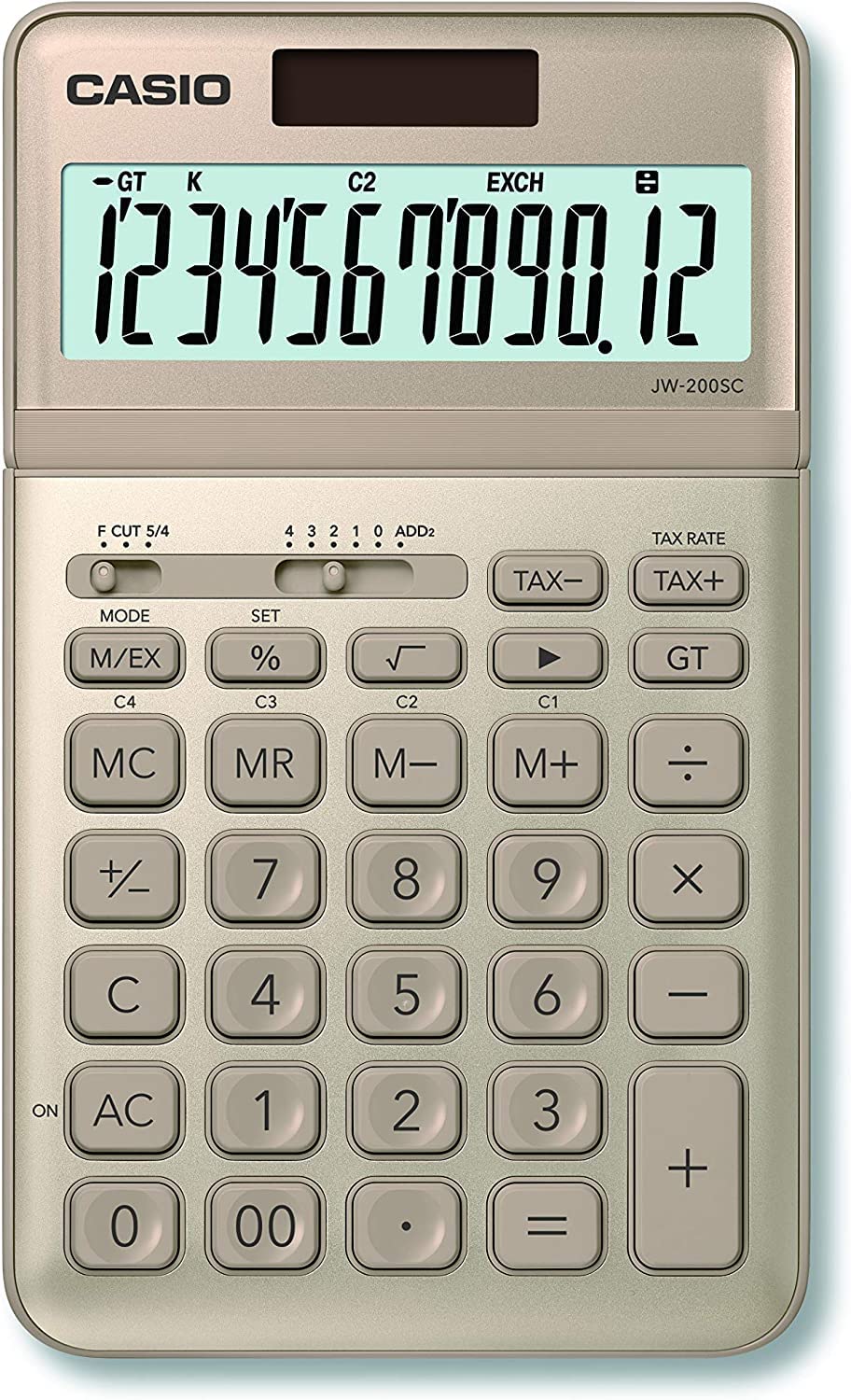 Casio jw-200sc-gd practical calculator - gold