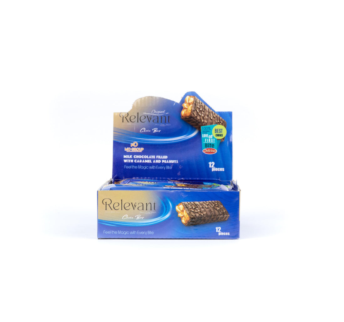 Relevant Chocolate Bar, Milk Chocolate 12 Pieces (Caramel)