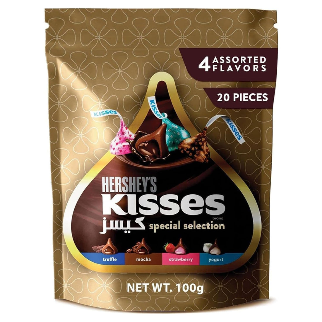 Hersheey’s Kisses Special Selection Chocolate, 4 Flavours, 100g - Imported