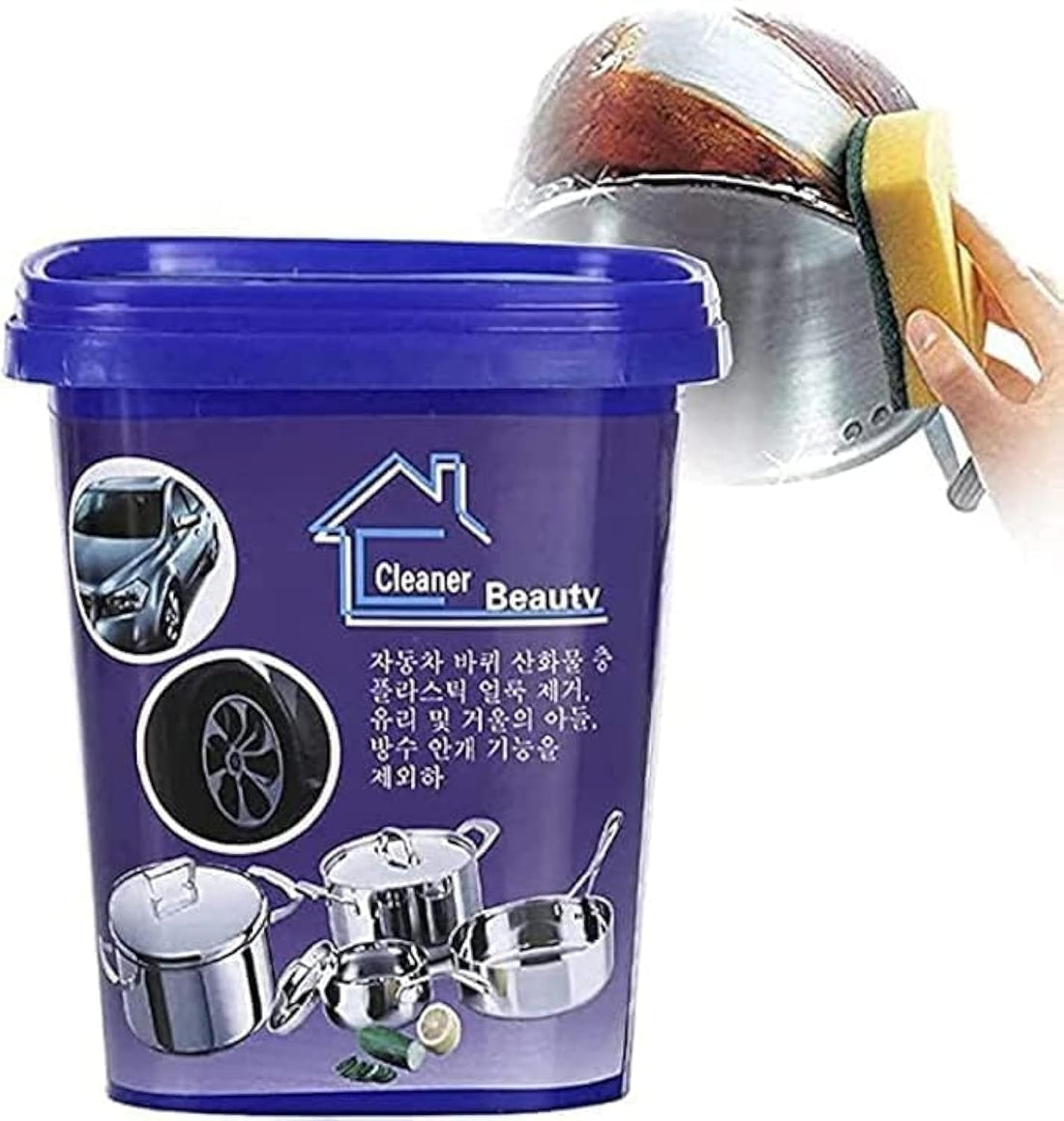 Oven Cleaner & Cookware - Multipurpose Stainless Steel Cleaning Paste for Removing Stubborn Stains from Pots, Pans and Pots - Eco-Friendly, Non-Toxic, Easy to Use - Get It Now by Baijoy Bell
