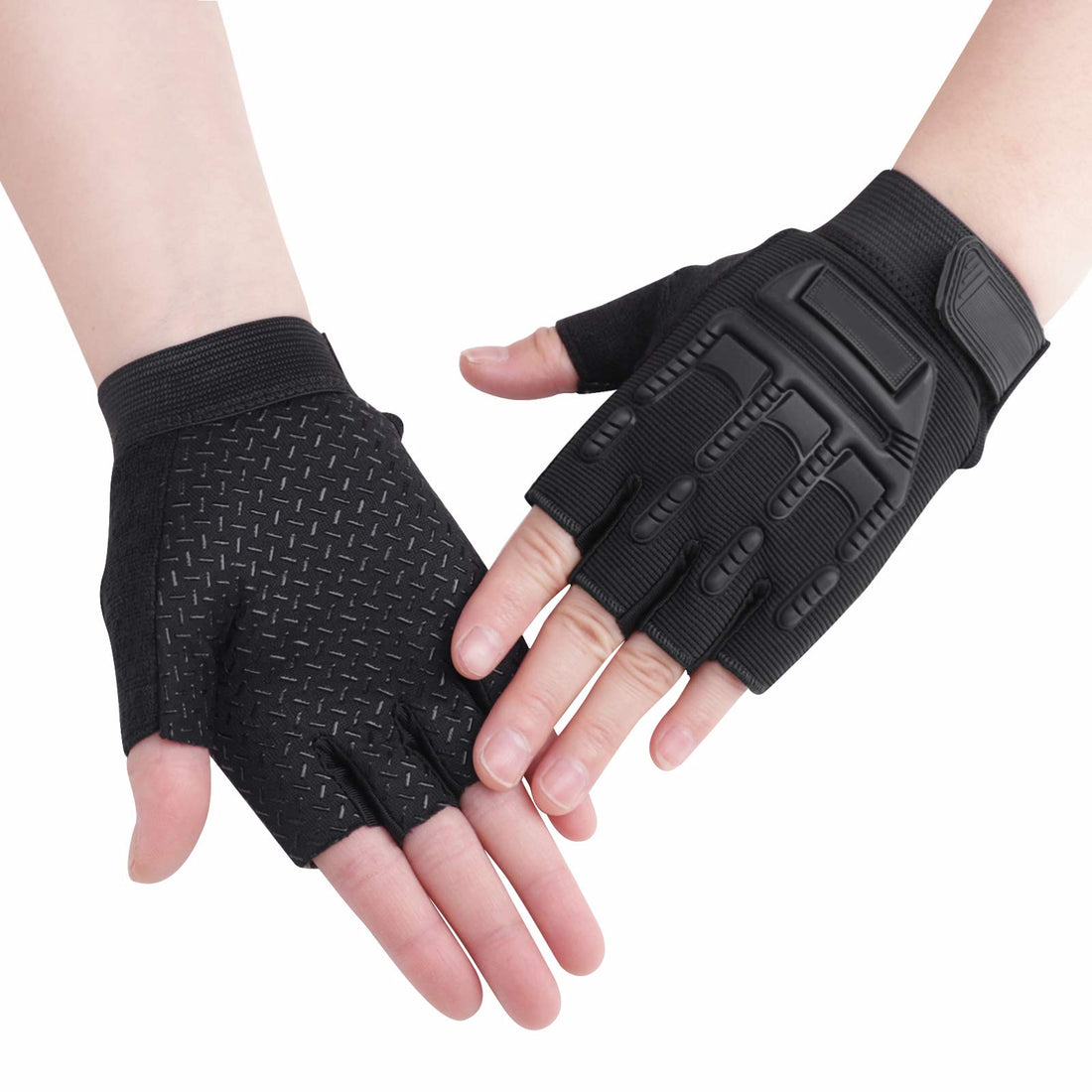 RUIXIA Children's Half Finger Gloves Cycling Gloves Sports Gloves Fingerless Gloves Outdoor Non-Slip Mittens Gloves for Cycling Fitness Training for Boys Girls
