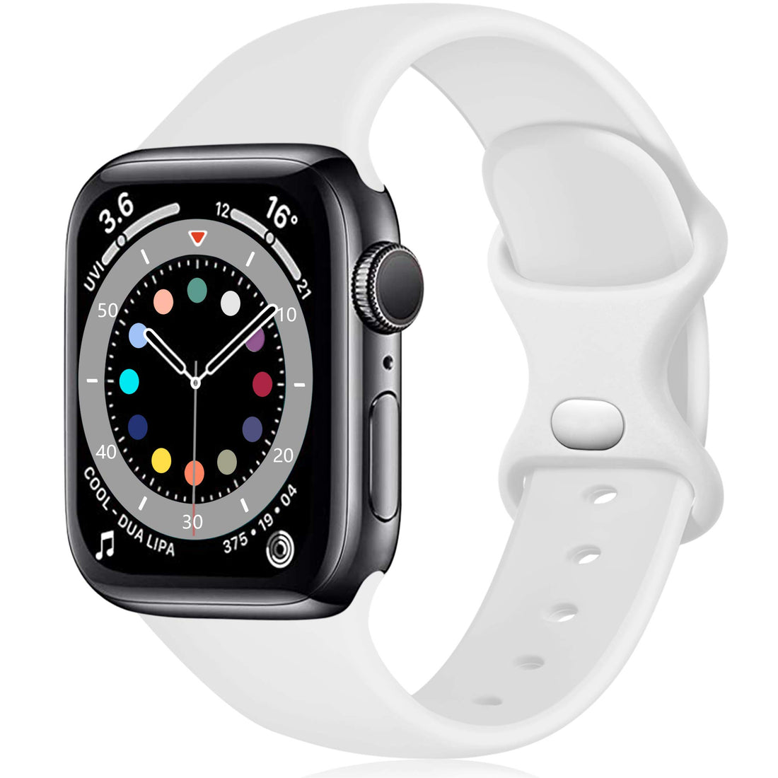 Compatible with Apple Watch Band 38mm 42mm 40mm 44mm 41mm 45mm 49mm, Silicone Replacement Band Compatible with iWatch SE Series 9 8 7 6 5 4 3 2 1