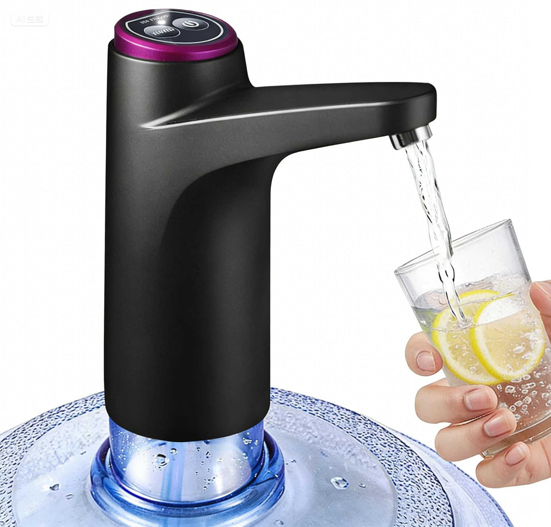 BIMVER Water Dispenser Pump for 5 Gallon Bottle, Upgraded Quantitative Drinking Water Pump Portable USB Charging Electric Bottle Pump Multipurpose Dispenser for Home Camping for 2-5 Gallon Jugs