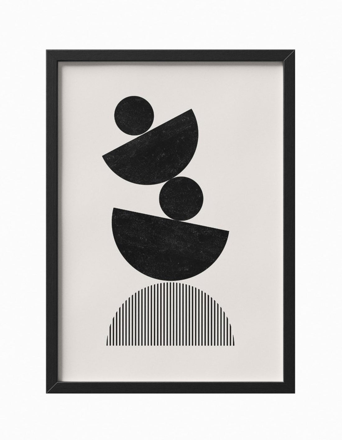 Modern Abstract Wall Art Print, Black Frame, 40x30 cm, Acrylic Material, Art Deco Style, Home Decor - framed poster