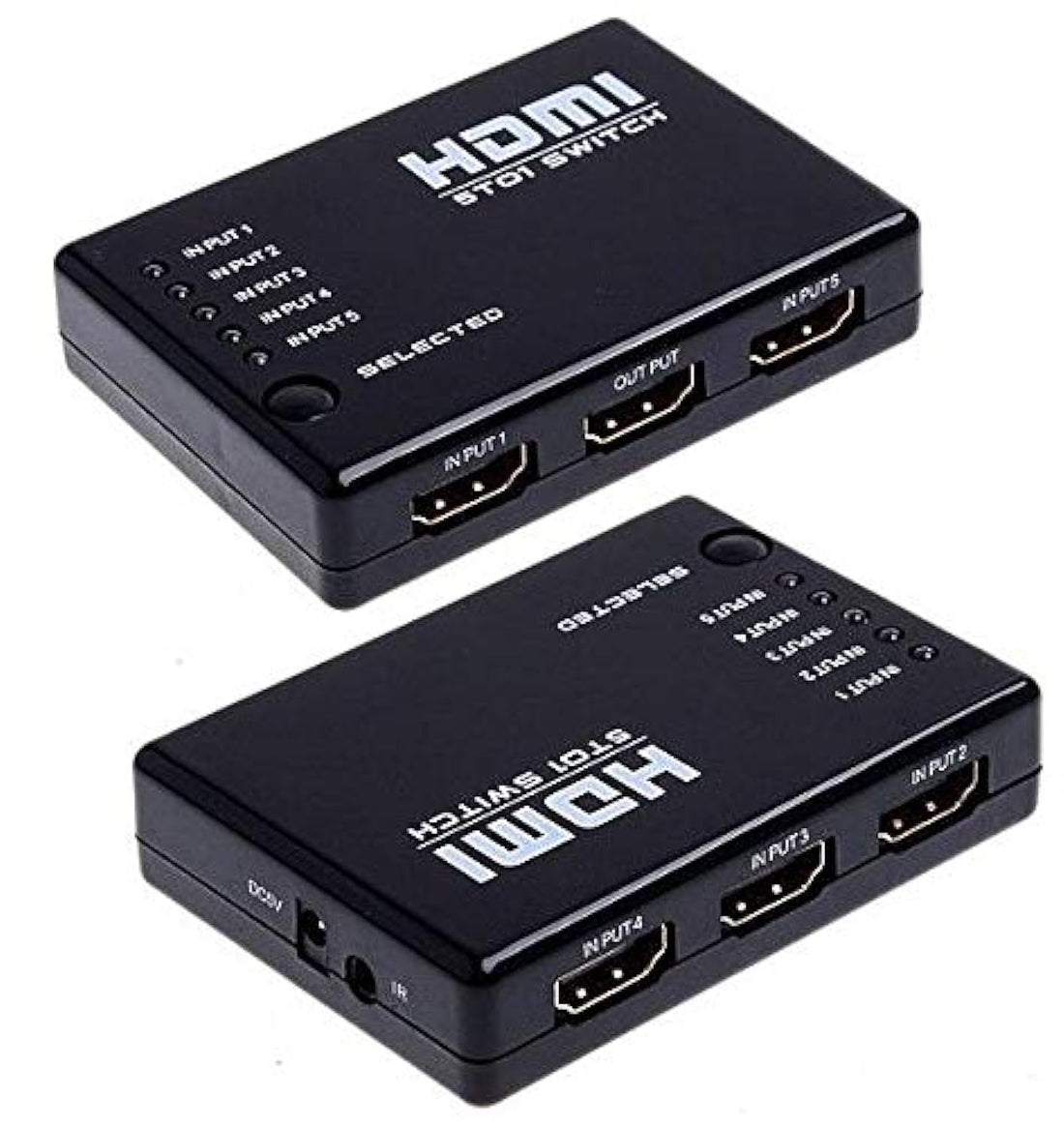 5 Port 1080P Video HDMI Switch Splitter with IR Remote