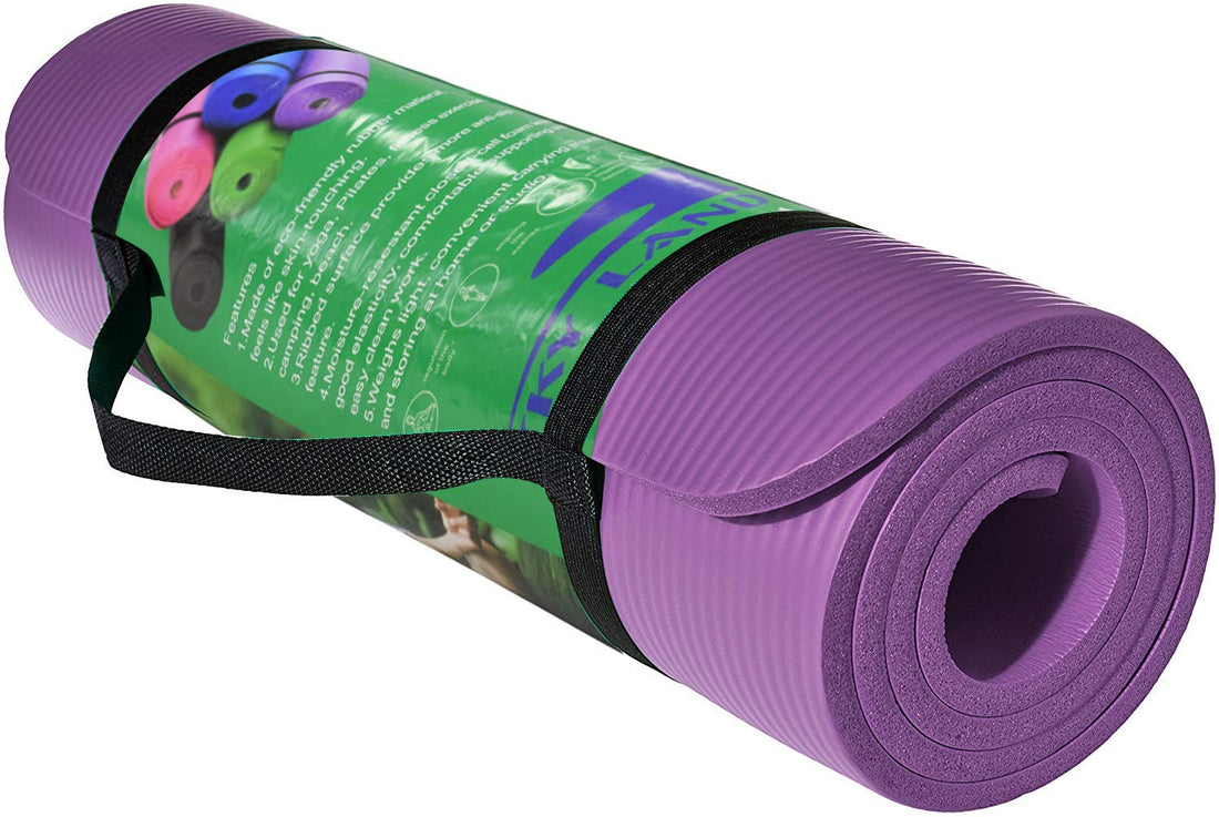 Top Skyland Yoga Mat, Purple - 10mm Thick
