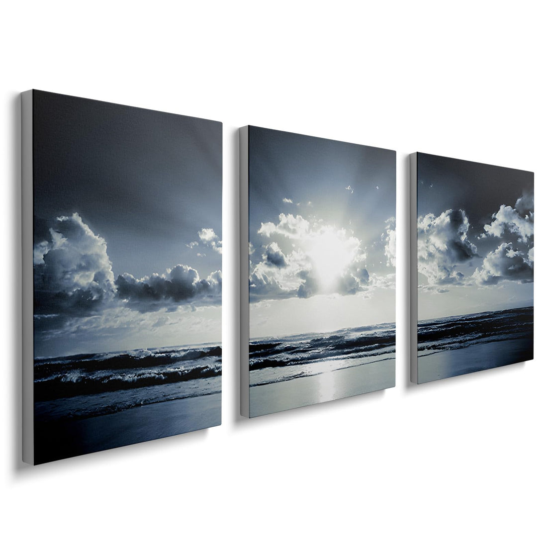 prinfantasy Aesthetic Room Decor Wall Art Canvas Pictures for Bedroom Seascape Print Home Decoration for Living Room Bedroom Bathroom 12x16in YH1803