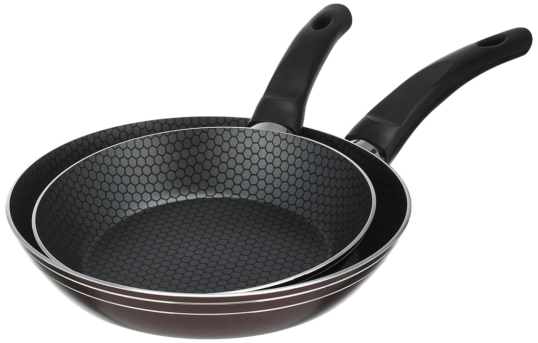 Trueval frying pan, 2 pieces - dark red
