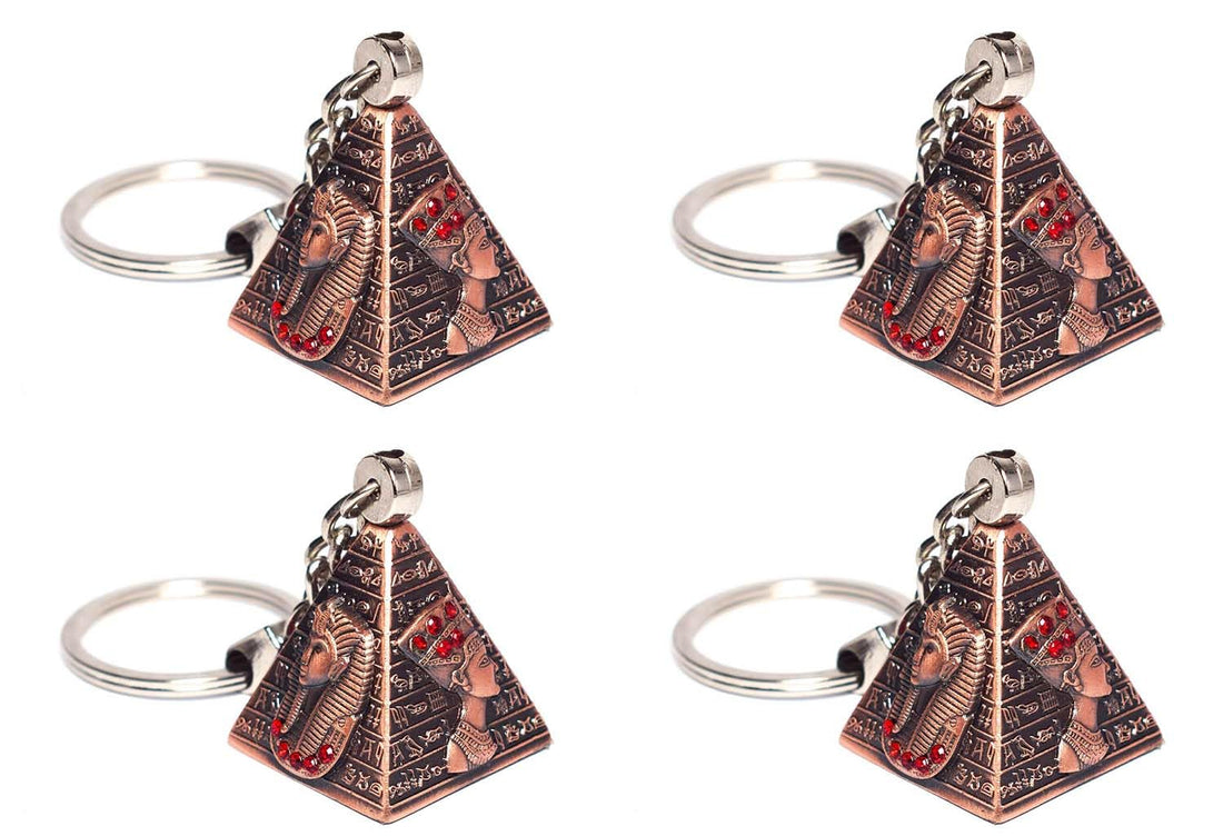 immatgar pharaonic 3D Pyramid keychain keyring ancient Egyptian souvenirs gifts for Women and men from egypt