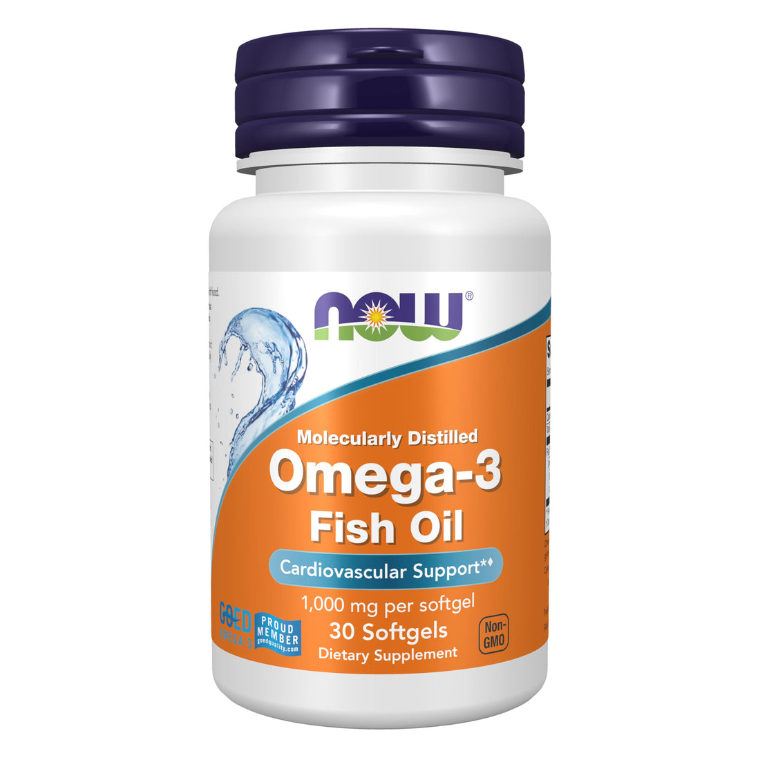 NOW Omega-3 1000 mg – Fish Oil Softgels – Heart, Brain & Joint Support – 30 Capsules – Dietary Supplement for Daily Wellness