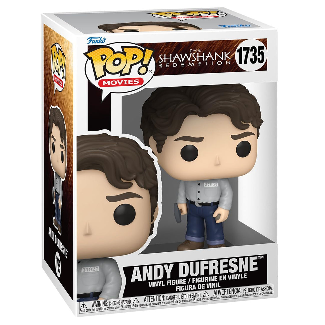 Funko POP Movies: SR - Andy Dufresne - Shawshank Redemption - Collectable Vinyl Figure - Gift Idea - Official Merchandise - for Kids & Adults - Movies Fans - Model Figure for Collectors and Display