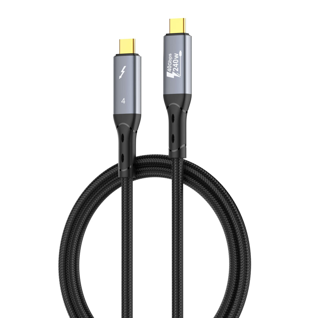 LDNIO USB-4 Cable 240W USB-C TO USB-C 40Gbps Date Transfer 8K 60Hz Or Dual 4K 60Hz-1Meter Compatible with IPhone 15/iphone 16/s22 ultra/s23 ultra/s24 ultra/s25 ultra Compatible with Laptop (Black)